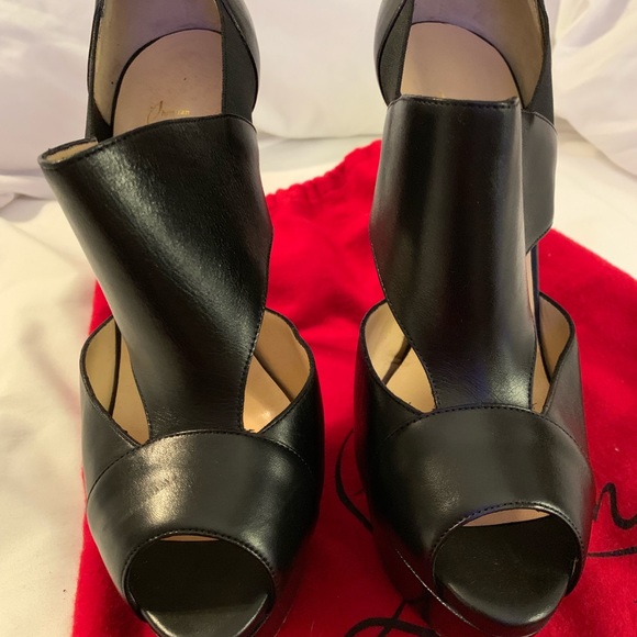 Christian Louboutin Open Toe Booties - Picture 2 of 8